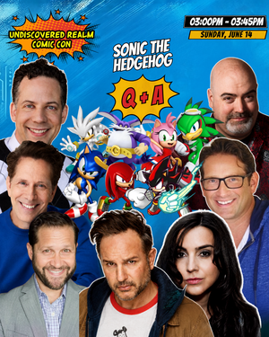 Sonic The Hedgehog Panel / Q+A at Undiscovered Realm Comic Con in White Plains New York