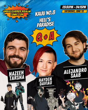 Kaiju no 8 and Hell's Paradise Panel / Q+A at Undiscovered Realm Comic Con in White Plains New York