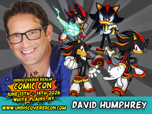 David Humphrey Shadow Sonic The Hedgehog Celebrity Guest Undiscovered Realm Comic Con White Plains NY 
