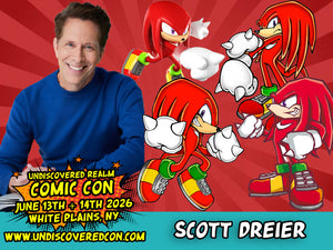 Scott Dreier Knuckles Sonic The Hedgehog Celebrity Guest Undiscovered Realm Comic Con White Plains NY 