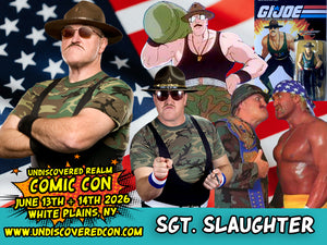Sgt. Slaughter WWF Wrestler GI Joe Celebrity Guest Undiscovered Realm Comic Con White Plains NY 